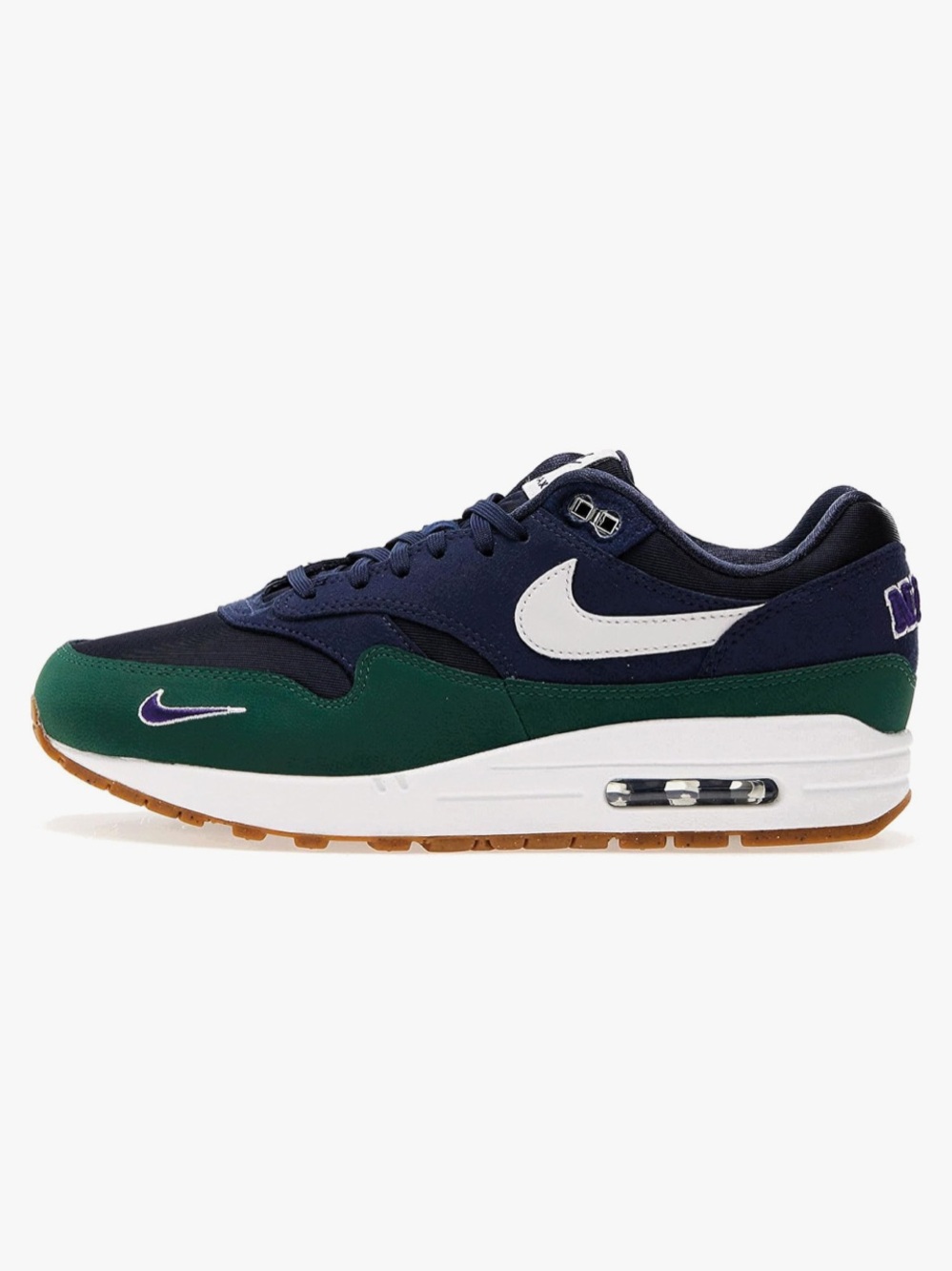 Nike Air Max 1 '87 Obsidian Gorge Green sneakers.